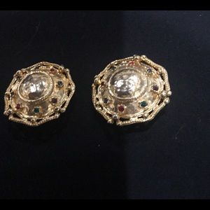 Beautiful Multi Colored Stone Earrings